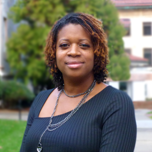 Headshot of Keisha Chandler wearing black top