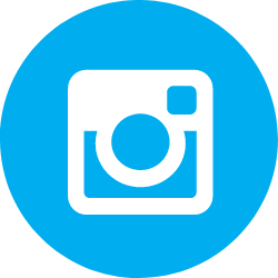 light blue instagram logo